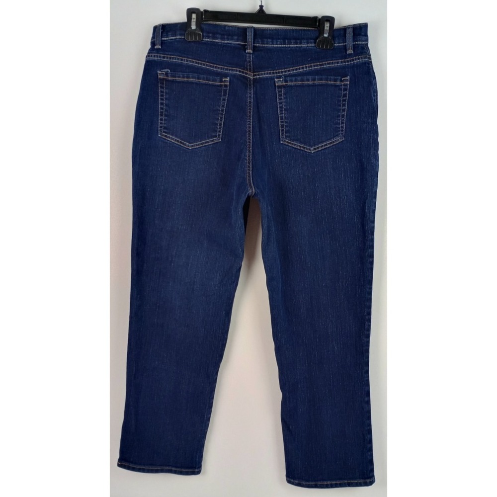 Gloria Vanderbilt Amanda Women's Short Size 16 Dark Wash Jeans - Picture 4 of 11